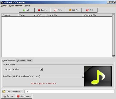 MP3 to AAC Converter