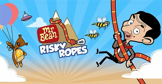 Giúp Mr Bean đu dây thừng và vượt qua mọi chướng ngại vật trong Mr Bean - Risky Ropes