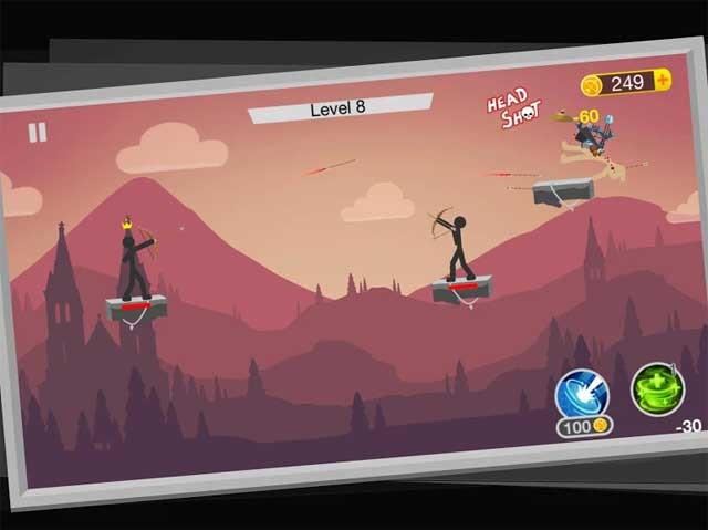 Game hành động Mr Bow sở hữu đồ họa tối giản, đẹp mắt và hiệu ứng ấn tượng