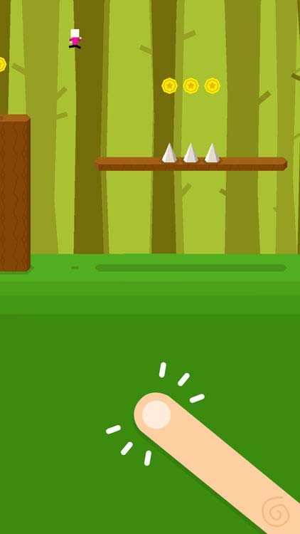 Nhảy để vượt qua chướng ngại vật nguy hiểm