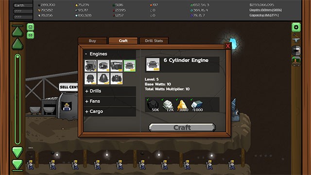 Mở khóa sơ đồ thiết kế và công thức chế tạo mới trong MrMine