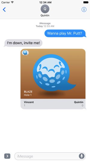 Mr Putt là game đánh golf độc quyền trên iMessage