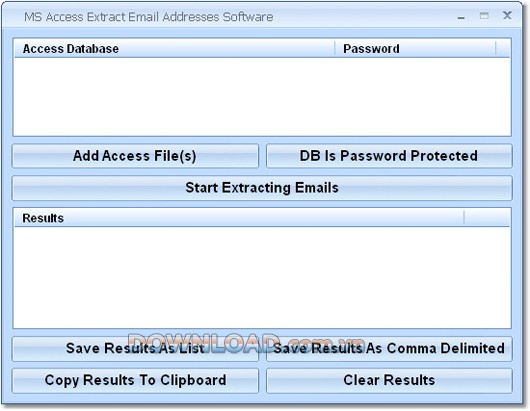 MS Access Extract Email Addresses Software