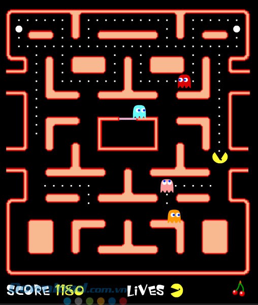 Giao diện game Ms Pacman