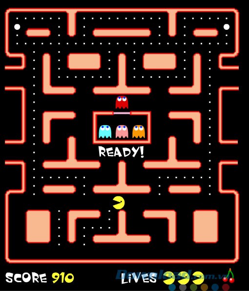 Gameplay của Ms Pacman Online