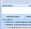 MS Word Recover File Password Software - Khôi phục mật khẩu file Word