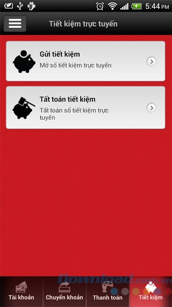 Gửi tiết kiệm trực tuyến