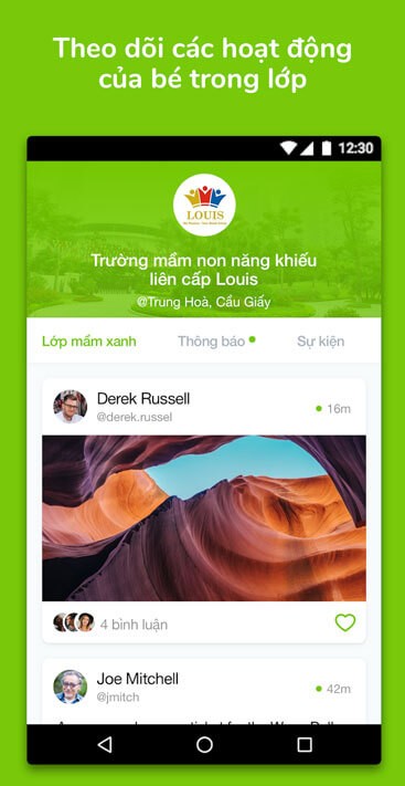 Theo dõi các hoạt động