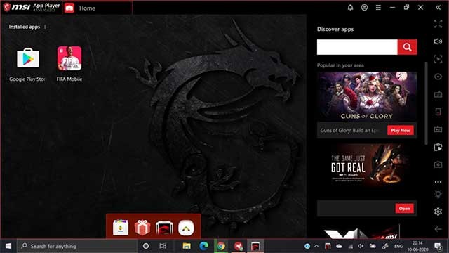 Đồ họa có độ nét cao ở chế độ toàn màn hình
