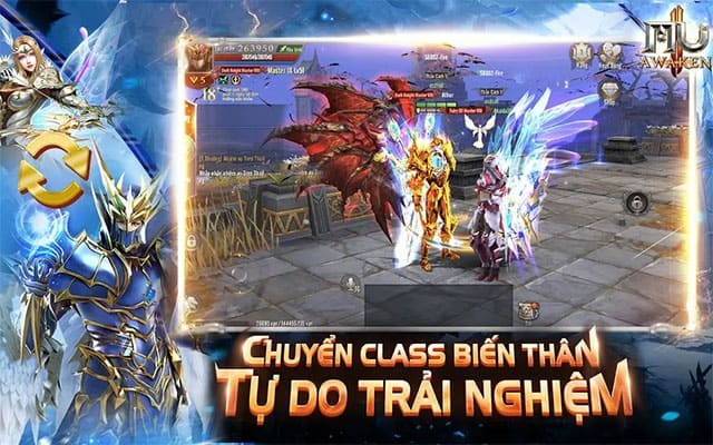 Thay đổi lớp nhân vật