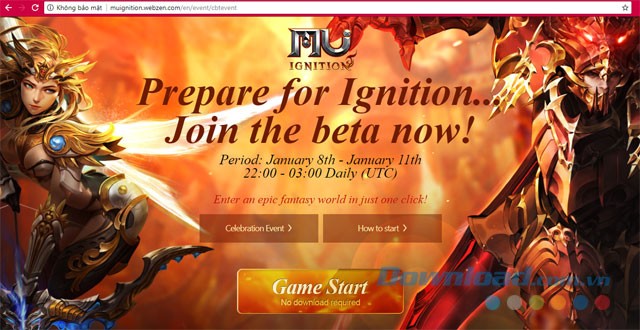 Đăng ký Beta Test MU: Ignition