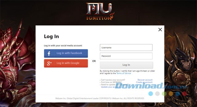 Đăng ký tài khoản MU