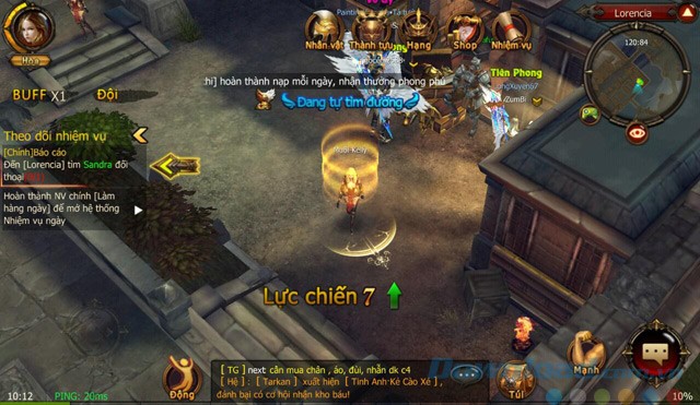 Giao diện chơi game MU Origin-VN