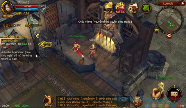 Giao diện game MU Origin-VN