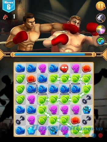 Game hành động kết hợp giải đố kiểu match 3