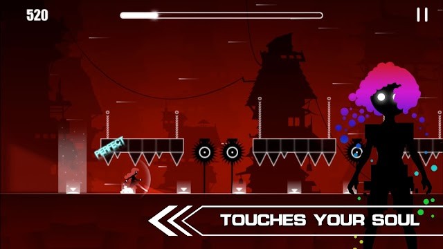 Chạm để điều khiển nhân vật phiêu lưu