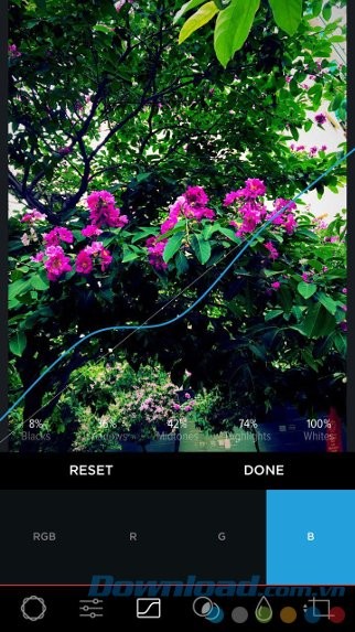 Chỉnh màu bằng đường cong