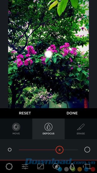 Thao tác trên thanh trượt
