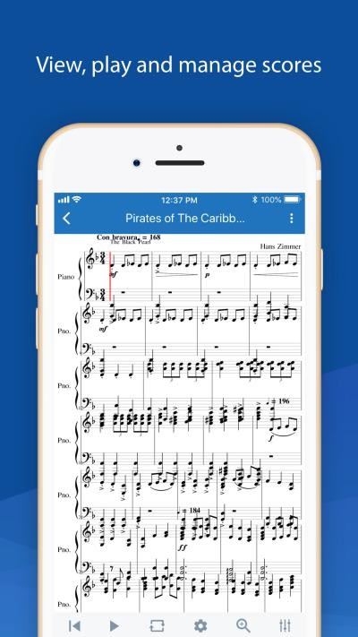 Xem bản nhạc với MuseScore trên iPhone