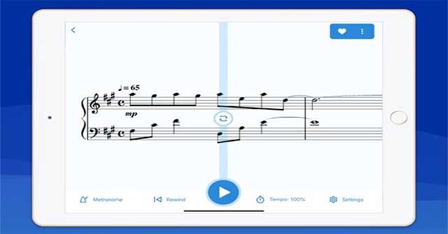 MuseScore cho phép bạn phát và luyện tập các bản nhạc ngay trên smartphone