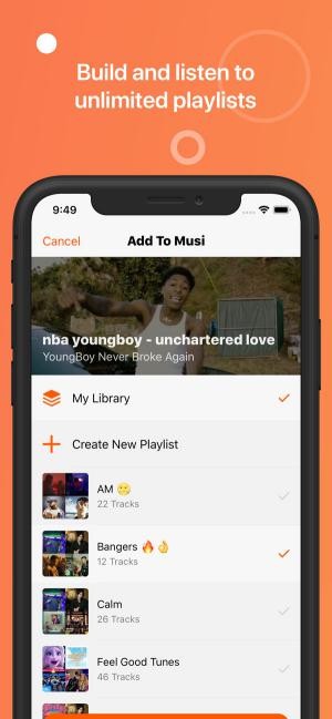 Xây dựng danh sách nhạc yêu thích