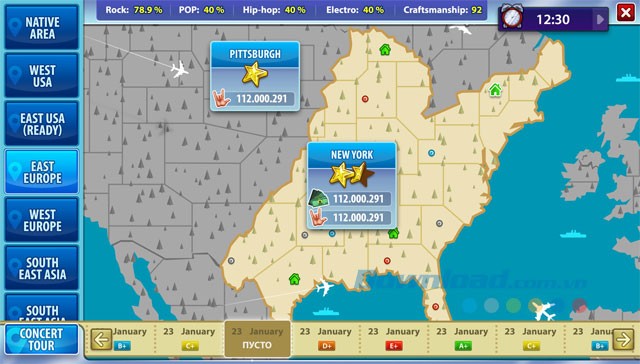 Biểu diễn trên toàn thế giới