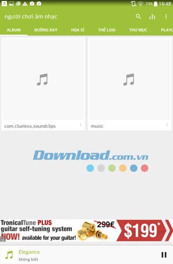 Giao diện ứng dụng Music Player by mytechnosound