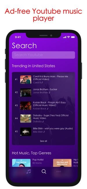 Music Pro là ứng dụng nghe nhạc trực tuyến miễn phí trên iPhone
