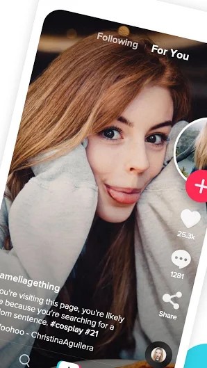 Giao diện Tik Tok - including musical.ly cho Android