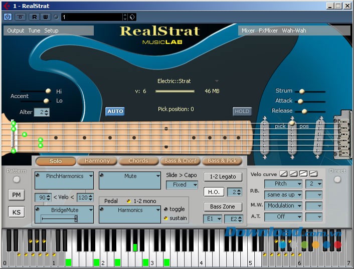 Giao diện MusicLab RealStrat