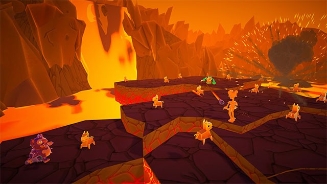 Đắm chìm trong đồ họa rực rỡ sắc màu của game Must Dash Amigos