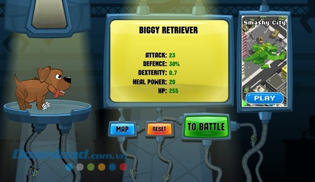 Nhân vật trong game Mutant Fighting Cup