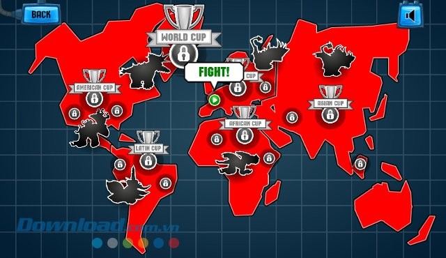 Bản đồ game Mutant Fighting Cup