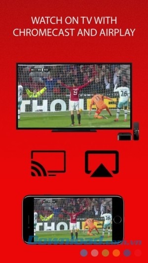 MUTV cho iOS xem nội dung điện thoại trên TV
