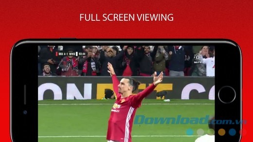 MUTV cho iOS hỗ trợ xem ở chế độ toàn màn hình