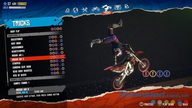 Học cách bấm các nút trong game đua xe mới MX Nitro cho máy tính