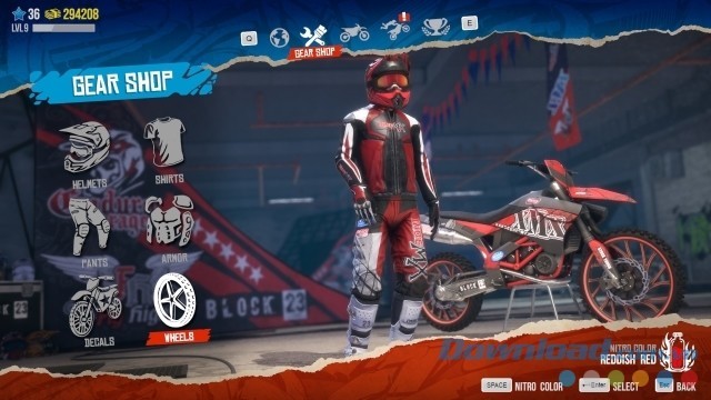 Khám phá cửa hàng trang thiết bị của game đua xe mới MX Nitro cho máy tính