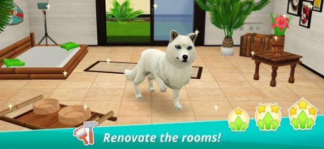 Xây dựng và cải tạo phòng khám thú y của bạn trong game Pet World – My Animal Hospital