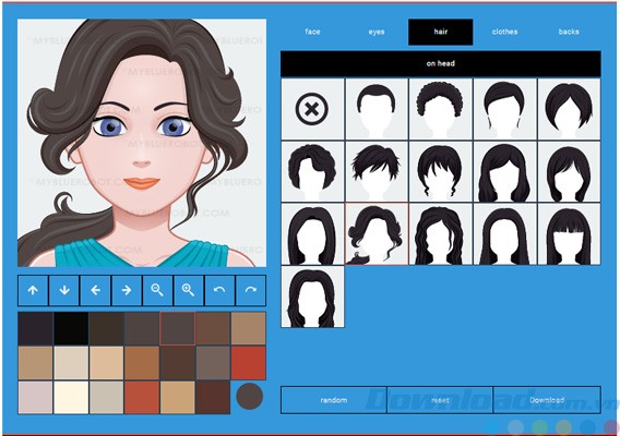 Giao diện chính của My Blue Robot