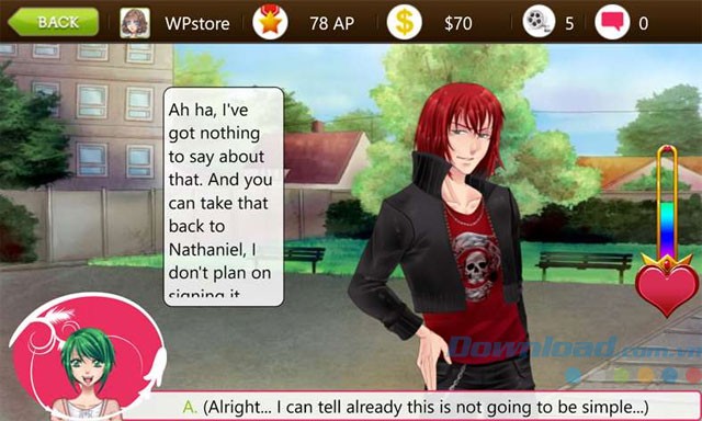 Tương tác và trò chuyện với nhân vật