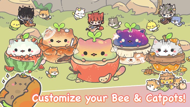 Bạn trồng những chậu cây mèo dễ thương trong game My CatPots