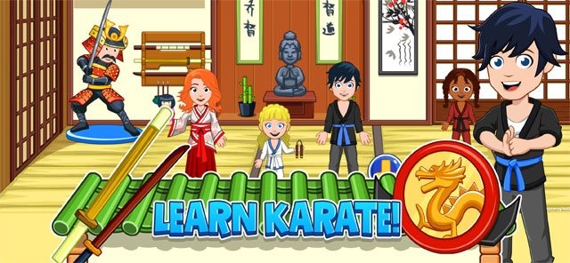 Học karate tại võ đường sau giờ học