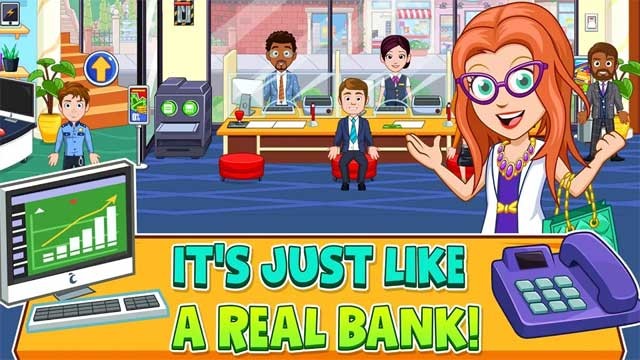 My City: Bank for Android sẽ tạo ra một nhà băng mô phỏng sống động ngân hàng ở địa phương