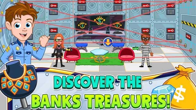 Khám phá những kho báu bí ẩn và bấm chuông báo động ngay khi gặp kẻ cướp