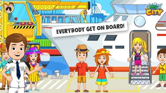 Điều khiển con thuyền bé yêu thích trong game My City: Boat Boat Adventures