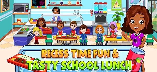 Ăn trưa trong căng-tin và tận hưởng thời gian giải lao thú vị