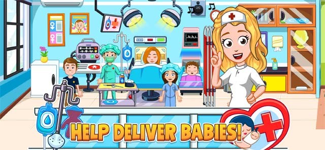 Đưa mẹ bầu vào phòng sinh và chào đón em bé mới ra đời