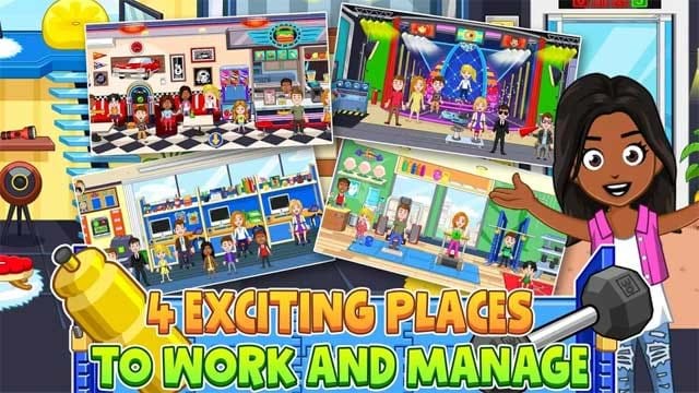 Game My City: Office có bốn nơi làm việc thú vị