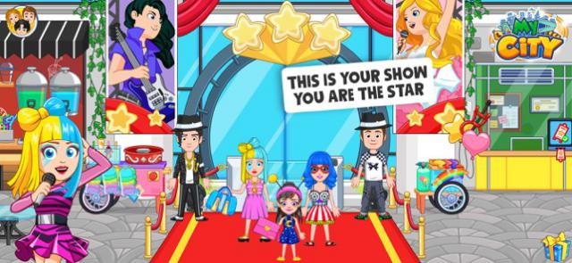 Bé trở thành ngôi sao ca nhạc trong game My City: Popstar