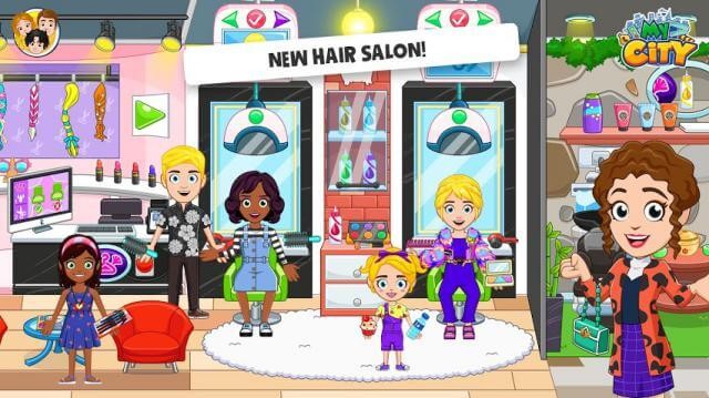 Đến tiệm làm tóc và trở nên xinh đẹp